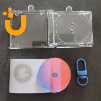 Mini CD Ornaments with NFC Sticker